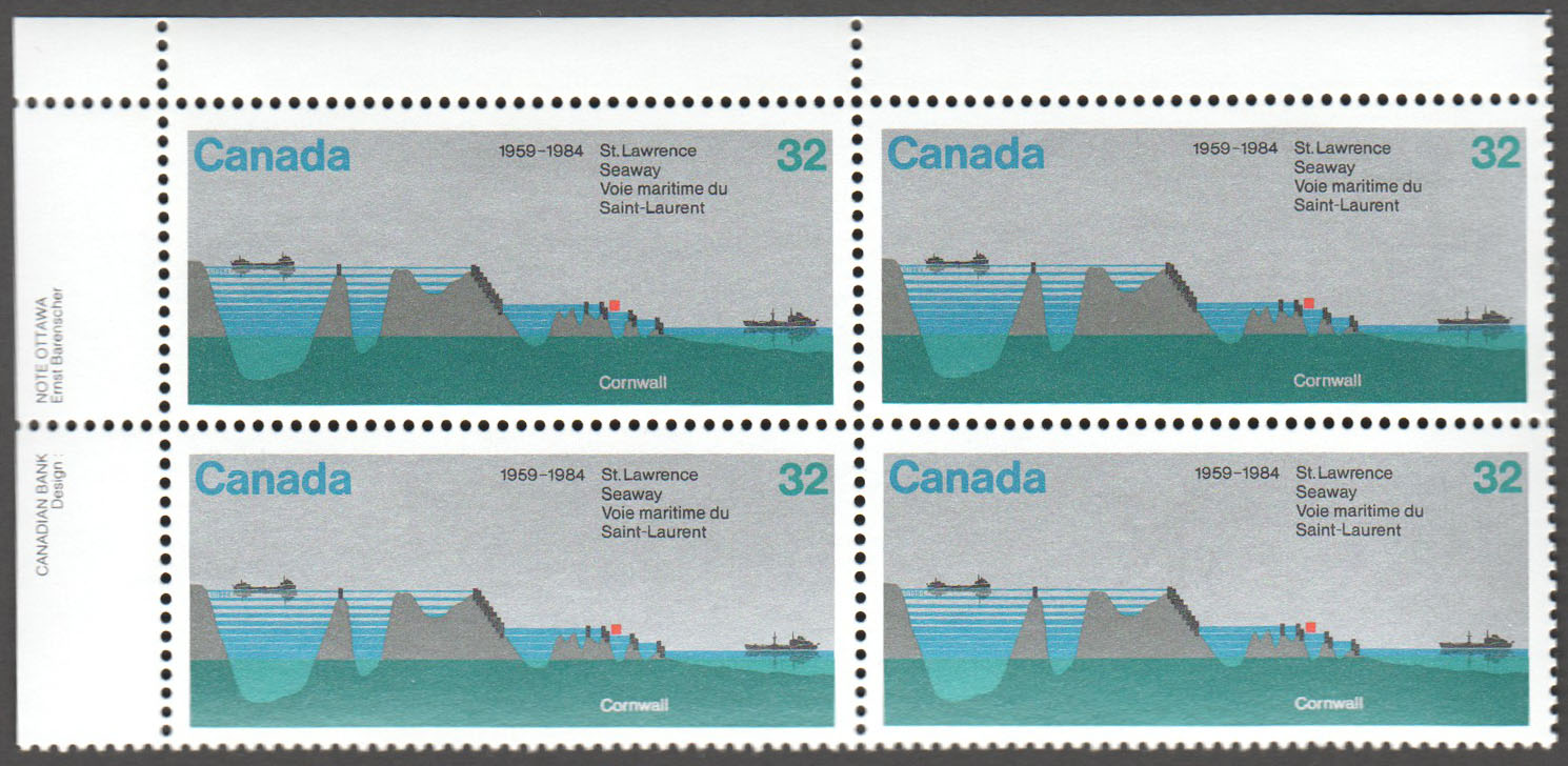 Canada Scott 1015 MNH PB UL (A7-5) - Click Image to Close